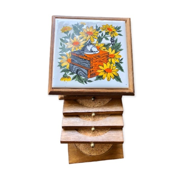 Vintage coaster set - Picture 3 of 3